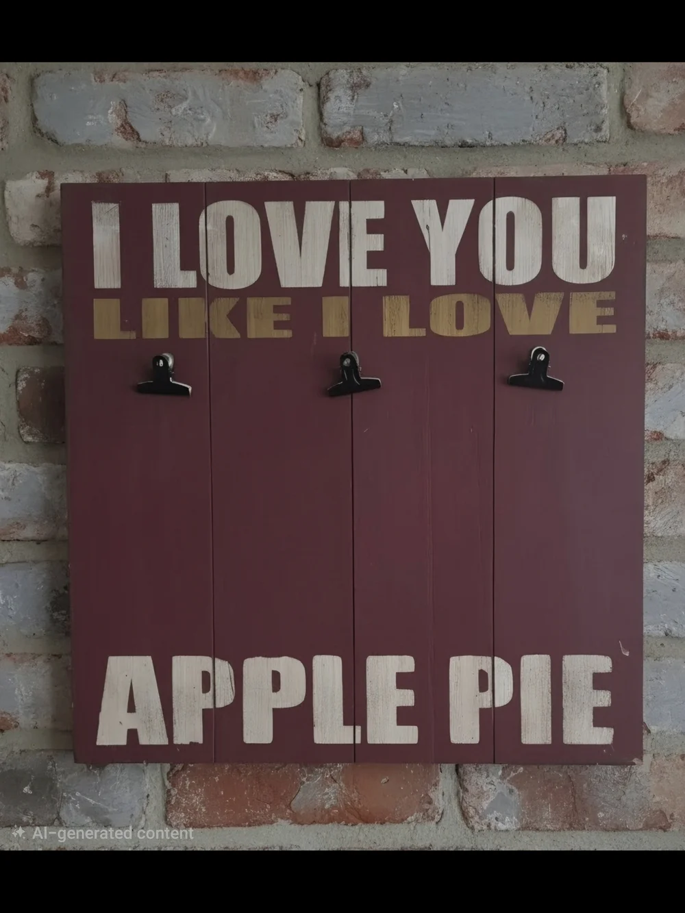 Apple 18x18 Wall Hanging With Hooks